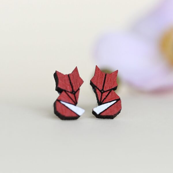 Earrings "Origami fox” - Image 3