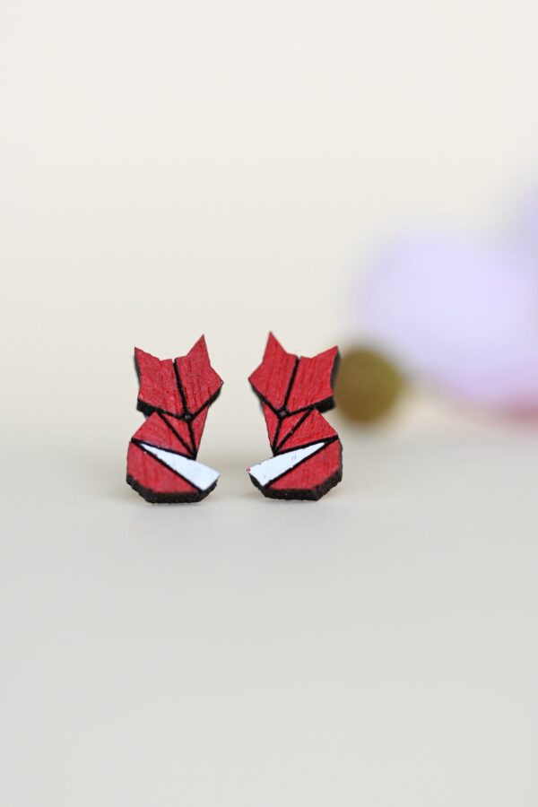 Earrings "Origami fox” - Image 2