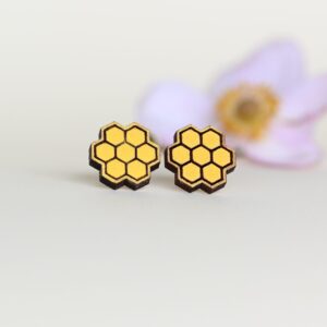 Earrings "Honeycomb”