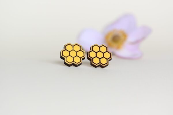 Earrings "Honeycomb”