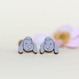 Earrings “Gray Poodle”