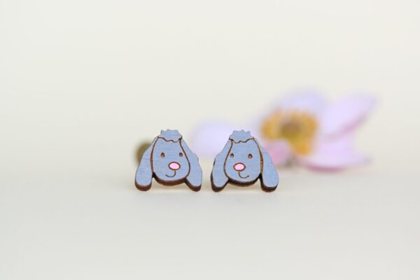 Earrings “Gray Poodle”
