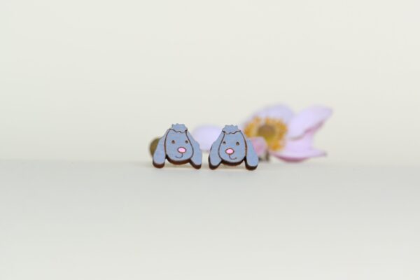 Earrings “Gray Poodle” - Image 2