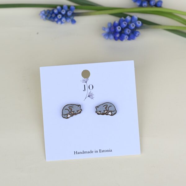 Earrings "Sleeping wolf” - Image 3