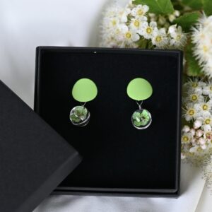 TAIM Small Earrings  “Round Green Cherry”