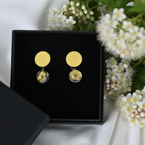 TAIM Small Earrings  “Round Yellow Cherry”