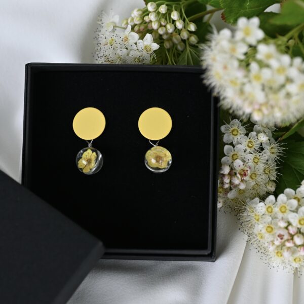 TAIM Small Earrings  “Round Yellow Cherry”