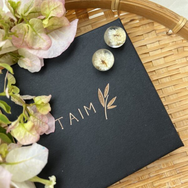 TAIM Earrings  small “White”