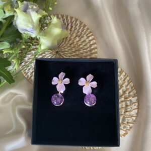 TAIM Earrings " Purple flower“