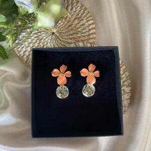 TAIM Earrings  “Orange flower”