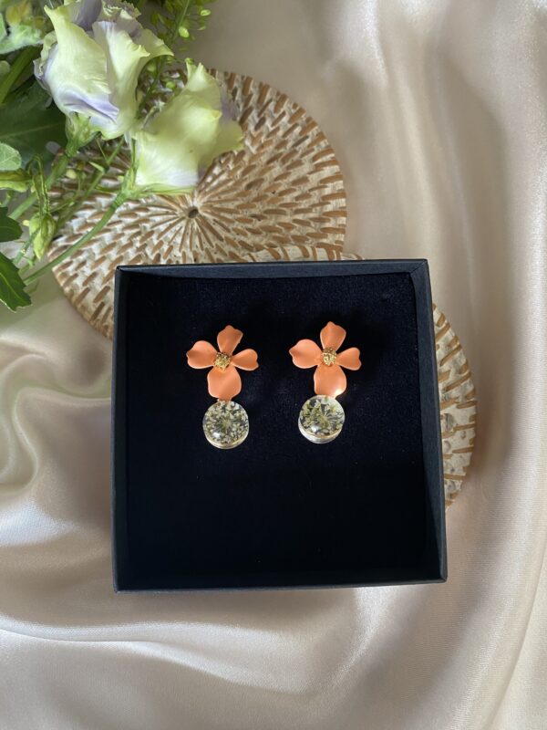 TAIM Earrings  “Orange flower”