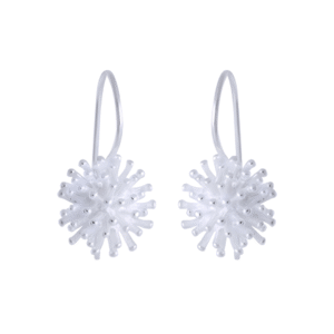 Kanela Silver Earrings "Coral Bloom"