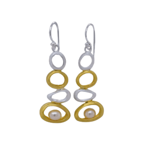 Kanela Silver Earrings "Stones"