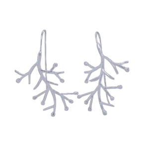 Kanela Silver Earrings "Branches"