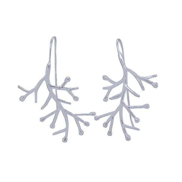 Kanela Silver Earrings "Branches"