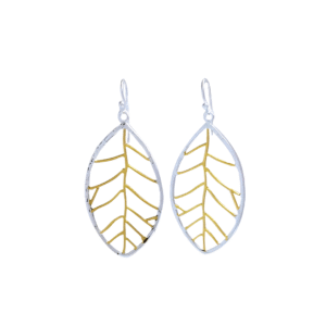 Kanela Silver Earrings "Leaf"