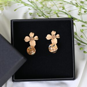 TAIM Earrings  “Brown flower”
