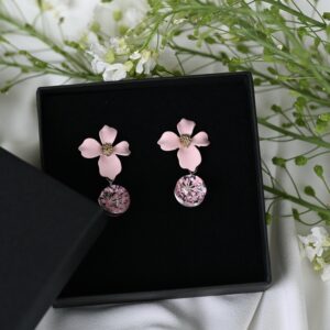TAIM Earrings “Pink flower”