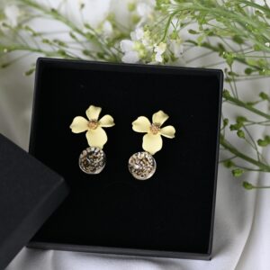 TAIM Earrings  “Yellow flower"