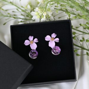 TAIM Earrings " Purple flower“