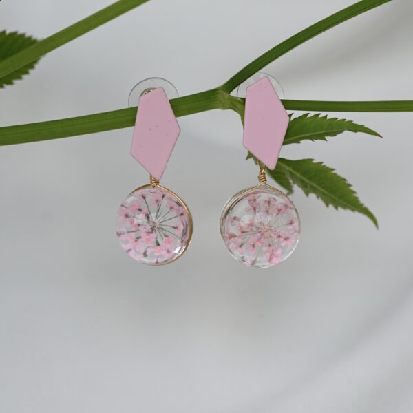 TAIM Earrings “Light pink small” - Image 2