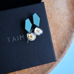 TAIM Earrings  “Light blue creme”