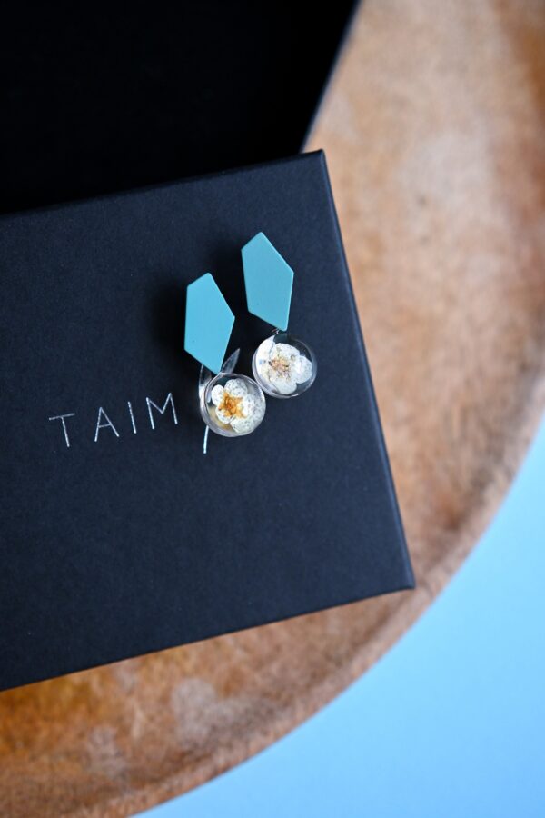 TAIM Earrings  “Light blue creme”