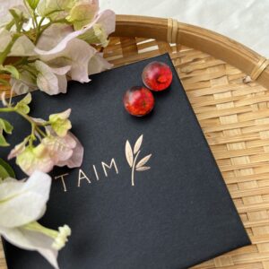 TAIM Earrings  small “Red”
