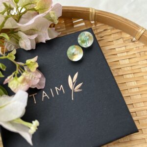 TAIM Earrings  small “Green”