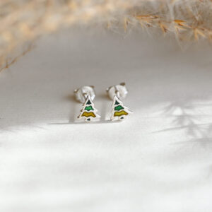Kanela Silver Earrings "Christmas tree"