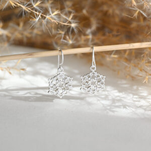 Kanela Silver Earrings "Snowflake"