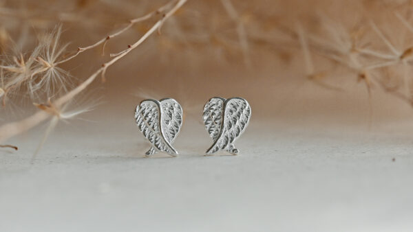 Kanela Silver Earrings "Angel Wings" - Image 9