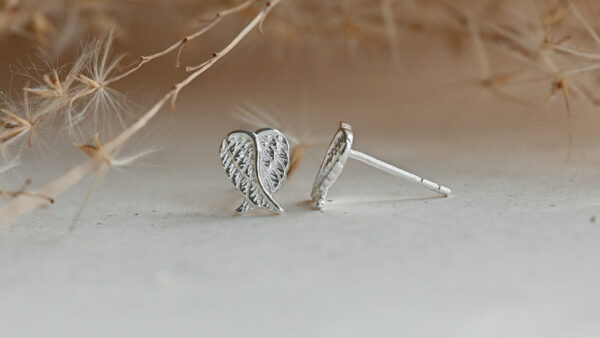 Kanela Silver Earrings "Angel Wings" - Image 7