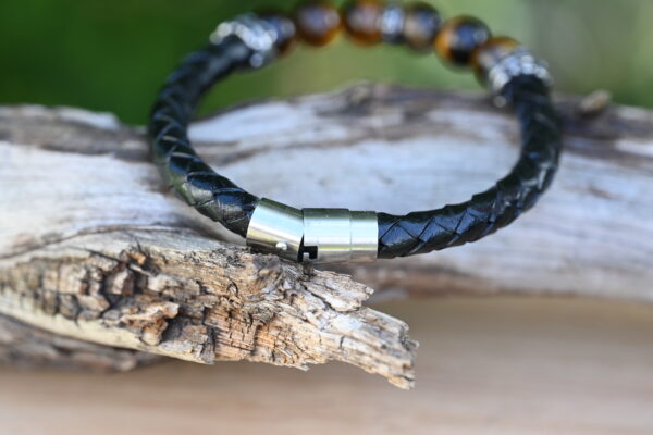 Hilpharakas Leather Bracelet "Tiger Eye" - Image 5