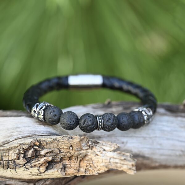 Hilpharakas Leather Bracelet "Lava" - Image 3