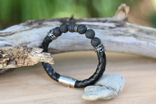 Hilpharakas Leather Bracelet "Lava"