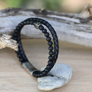 Hilpharakas Leather Bracelet "Fusion Bead"