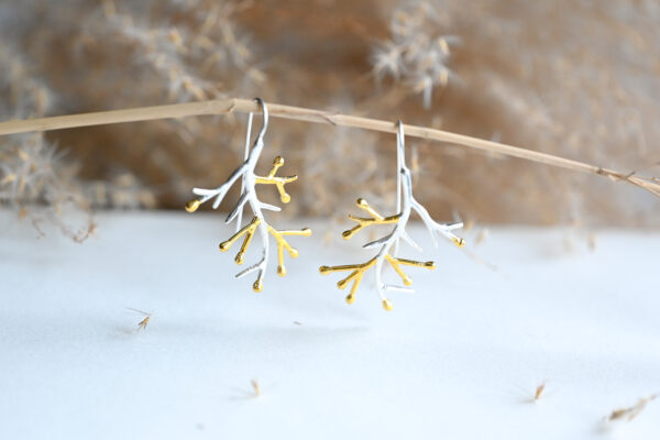 Kanela Silver Earrings "Branches" - Image 2