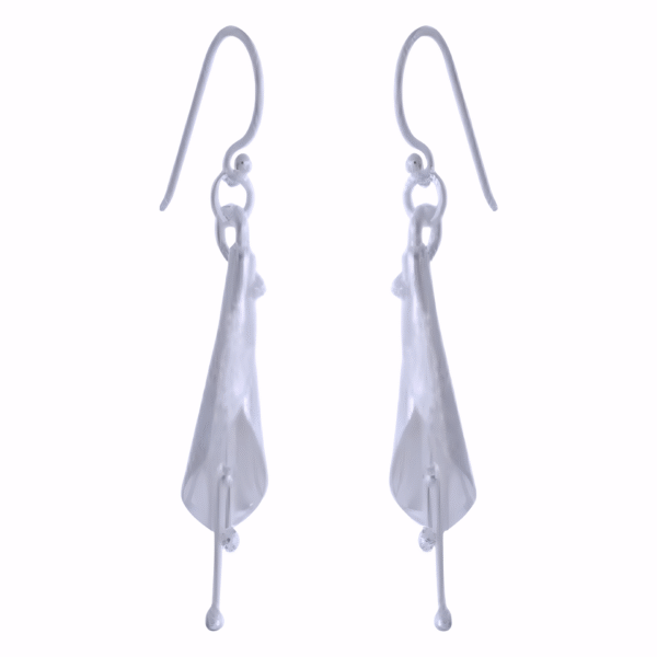 Kanela Silver Earrings "Bell Flower"