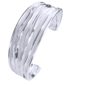 Kanela Silver Bracelet "Wrinkle"