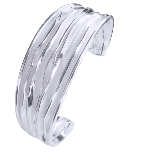 Kanela Silver Bracelet "Wrinkle"