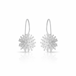 Kanela Silver Earrings "Coral Bloom"