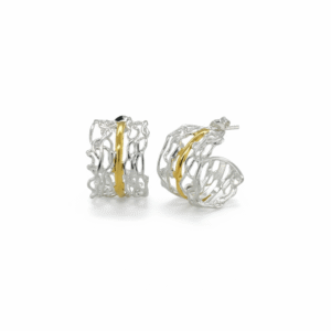 Kanela Silver Earrings "Romantic Hoops"