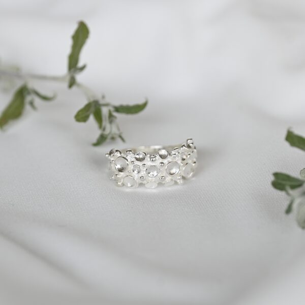 Kanela Silver Ring "Moon Canyons" - Image 5
