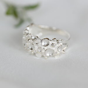Kanela Silver Ring "Moon Canyons"