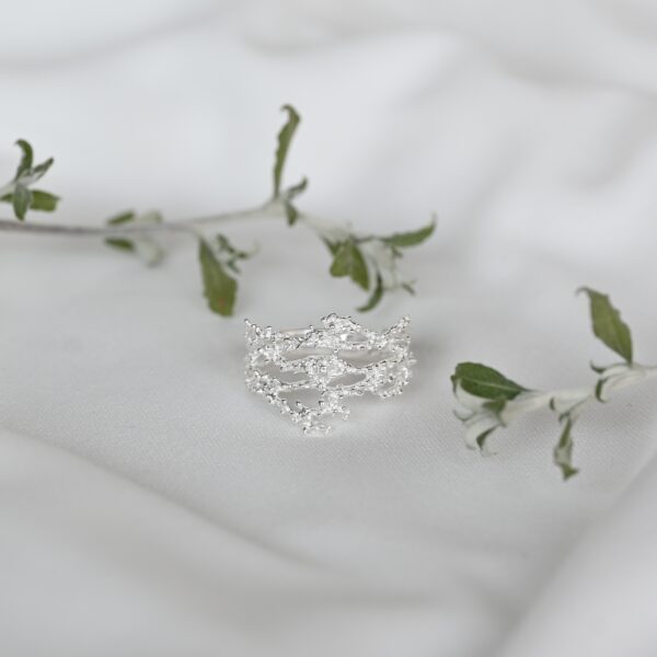 Kanela Silver Ring "Coral" - Image 7