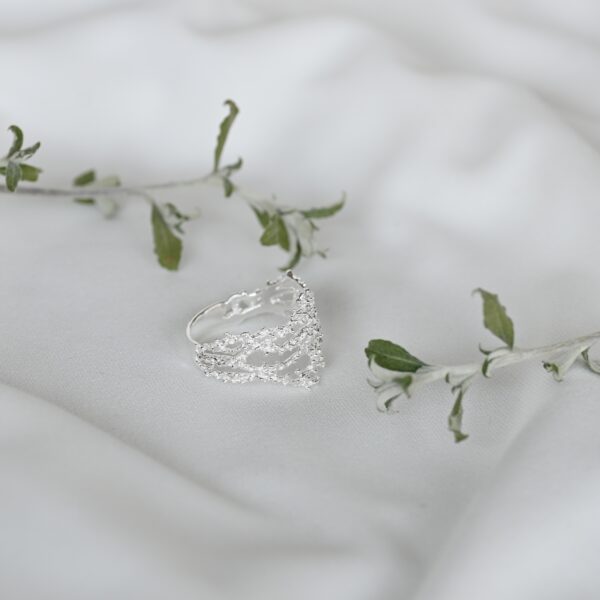 Kanela Silver Ring "Coral" - Image 5
