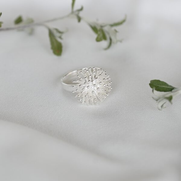 Kanela Silver Ring "Coral Bloom" - Image 2
