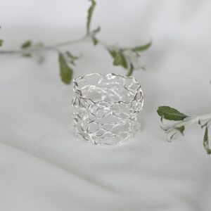 Kanela Silver Ring "Romantic"