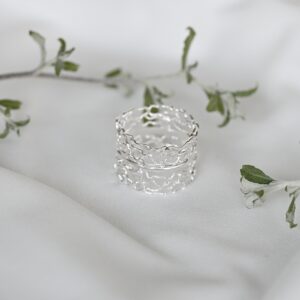 Kanela Silver Ring "Romantic"